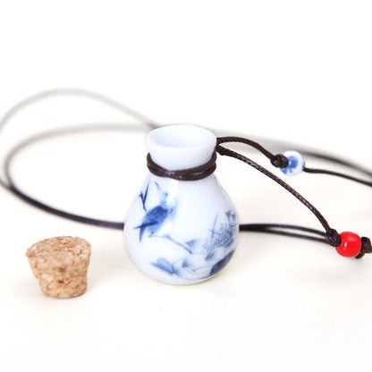 Perfume bottle necklace - HEPSIBAH SHOP