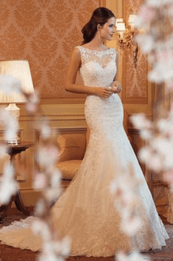 Lace Fish Tail Wedding Dress - HEPSIBAH SHOP