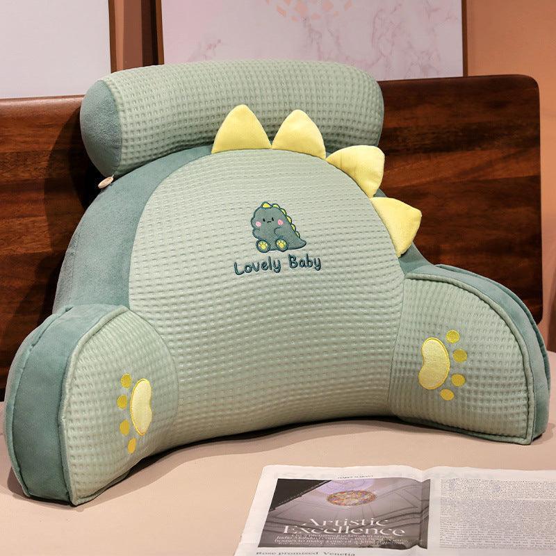 New Waffle Ice Silk Lumbar Support Pillow Cool Feeling Bed Head Back Cushion Sofa Soft Case Pillow Pillow Chair Waist Pillow Factory