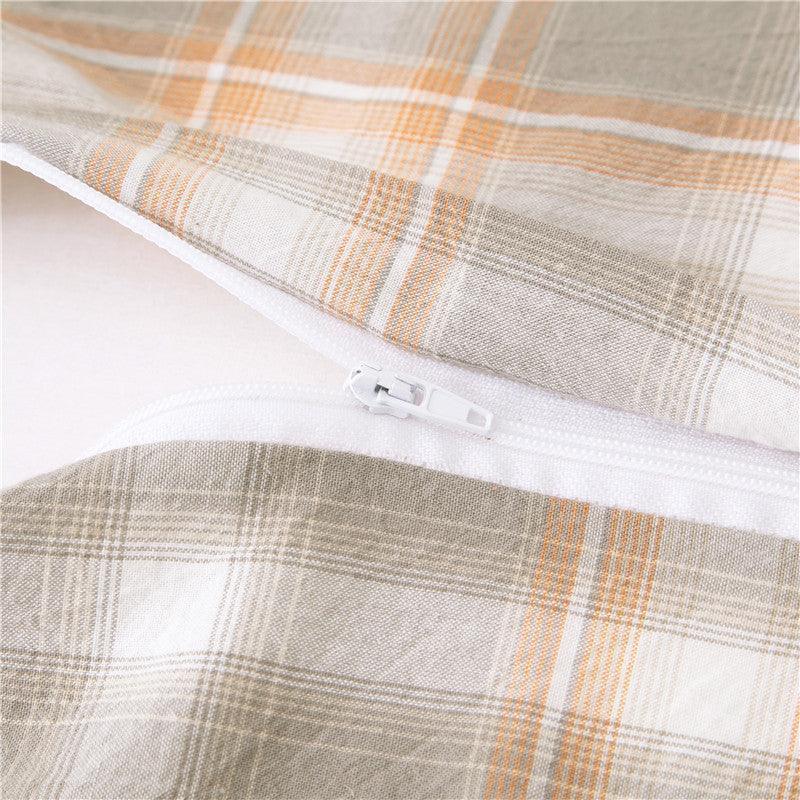 Full Cotton Pillowcase Two Flounce Washed Cotton Single Pillow Insert