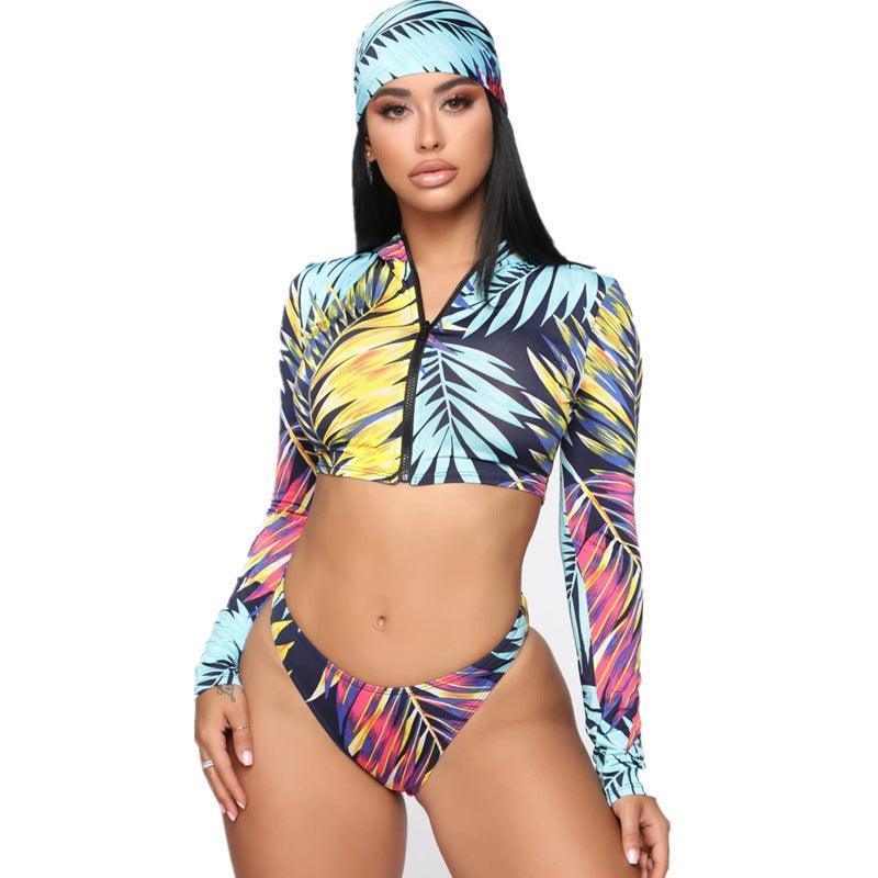 Split swimsuit bikini sunscreen surfing suit - HEPSIBAH SHOP