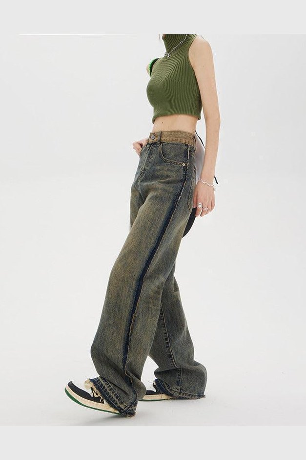 Women's High-waisted Baggy Jeans - HEPSIBAH SHOP