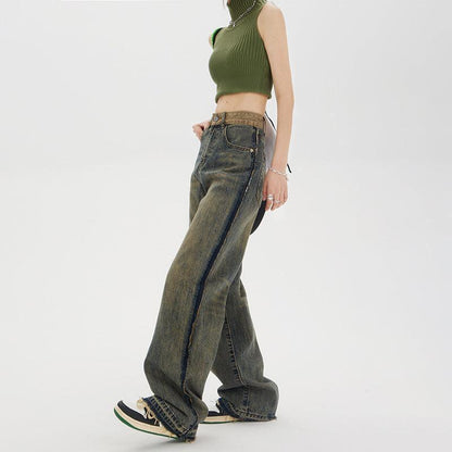 Women's High-waisted Baggy Jeans - HEPSIBAH SHOP