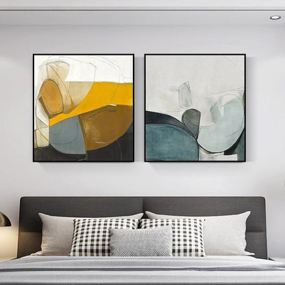 Abstract bedroom decoration - HEPSIBAH SHOP