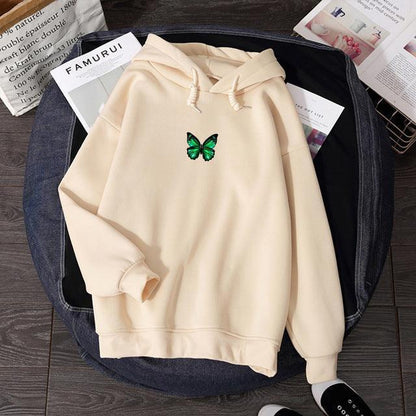 Butterfly print hoodie - HEPSIBAH SHOP