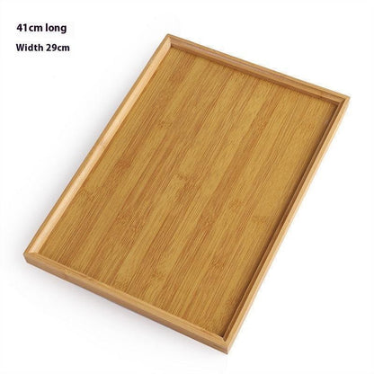 Rectangular Minimalist Household Bamboo Tea Tray