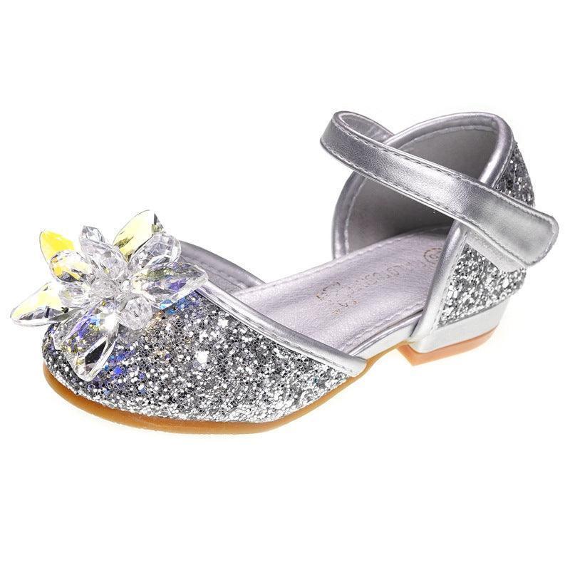 Girls crystal shoes rhinestone single shoes - HEPSIBAH SHOP