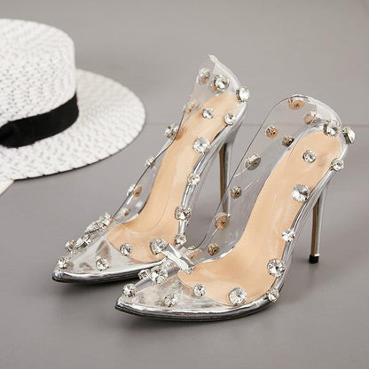 Rhinestone high heels - HEPSIBAH SHOP