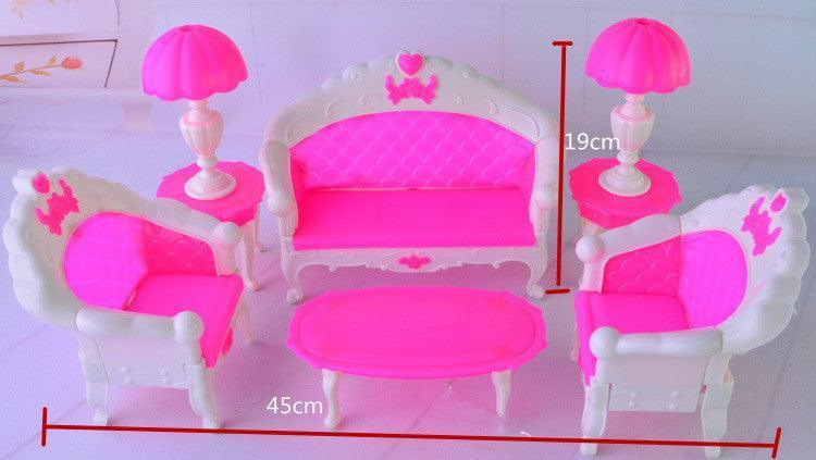 Dolls For Dressing Up Sofa 6-piece Set European-style Large Sofa Living Room Chair OPP Bag