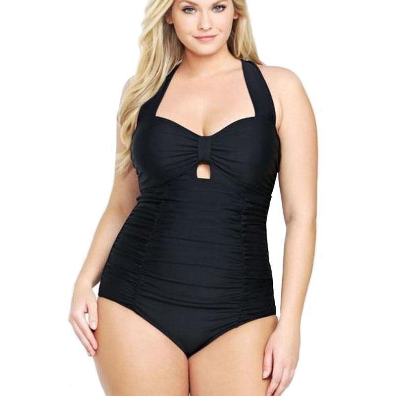 Women's Pleating One-piece Swimsuit - HEPSIBAH SHOP