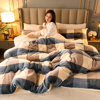 Quilt Winter Quilt Lamb Velvet Core Thickened Warm Dormitory Single - HEPSIBAH SHOP