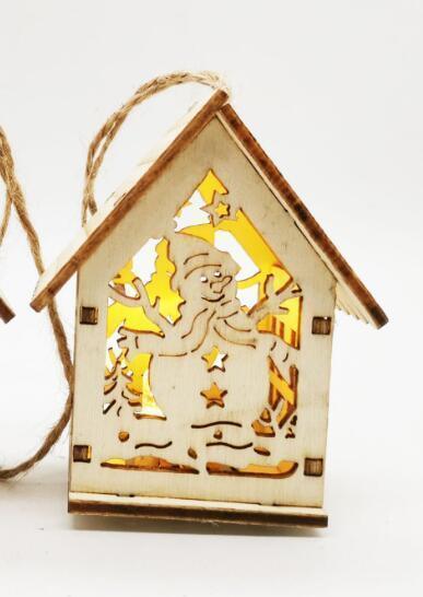 Christmas Wooden Small House Decorations - HEPSIBAH SHOP