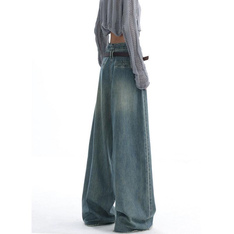 Washed Raw Edge Jeans For Women - HEPSIBAH SHOP