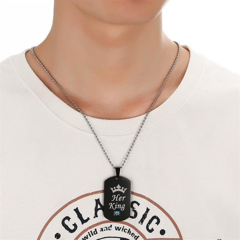 Her King & His Queen Couple Necklaces - HEPSIBAH SHOP