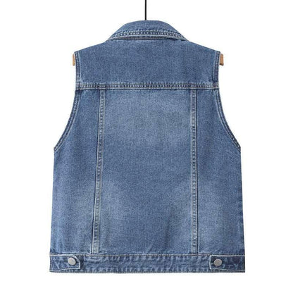 Beaded Denim Vest Women - HEPSIBAH SHOP