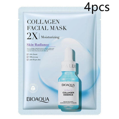 Collagen Face Mask Moisturizing Firming Face Sheet Mask Hyaluronic Acid Facial Masks Beauty Skin Care Gel Skin Care - HEPSIBAH SHOP