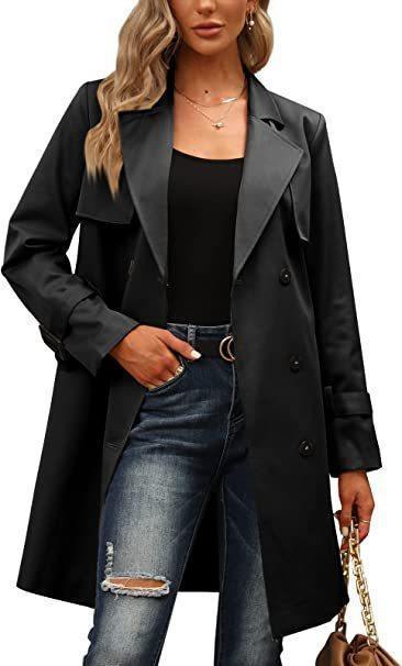 European And American Autumn Women's Double Breasted Fashion Casual Trench Coat - HEPSIBAH SHOP