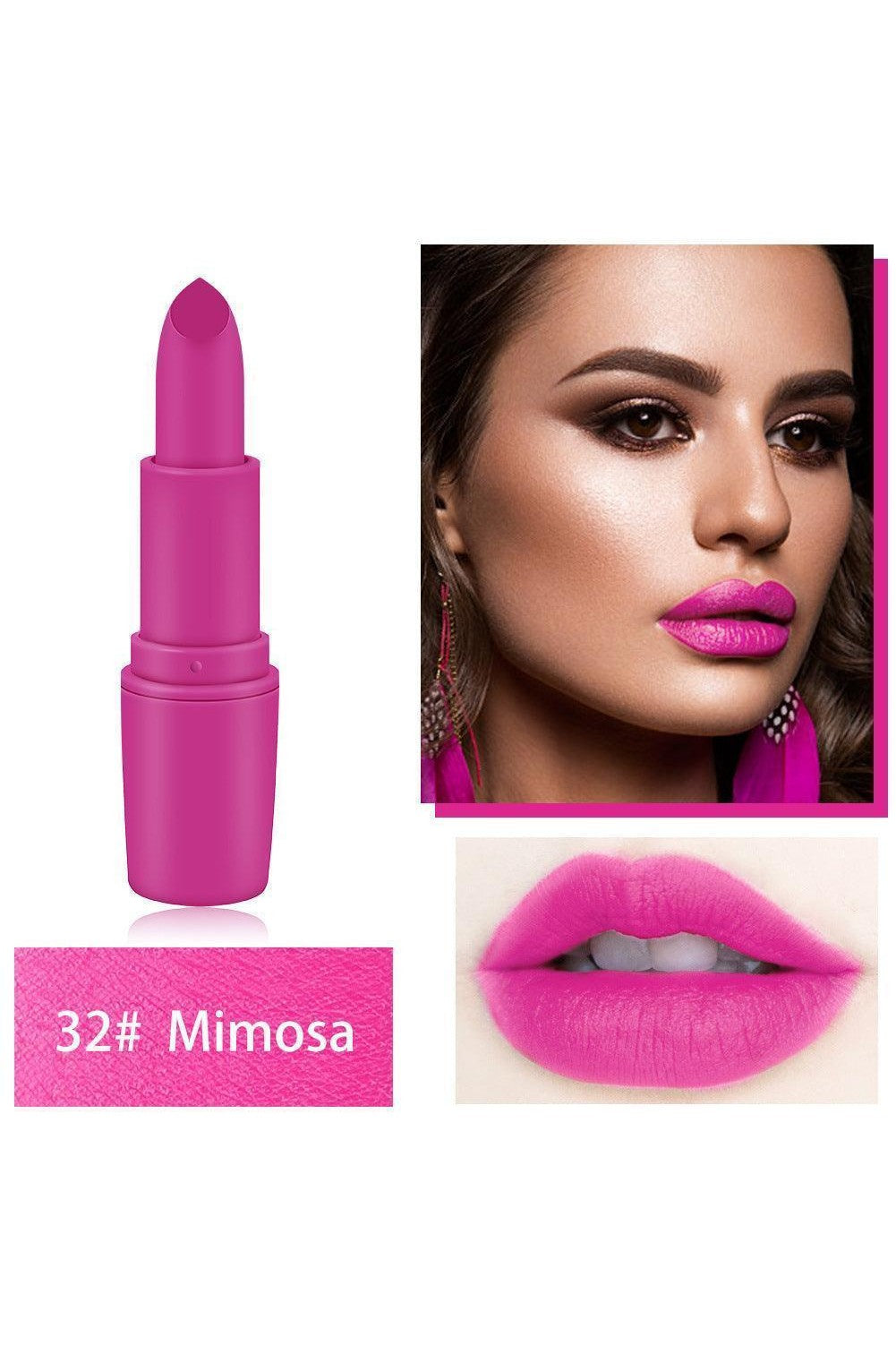Ladies Fashion Personality Multicolor Lipstick Cosmetics