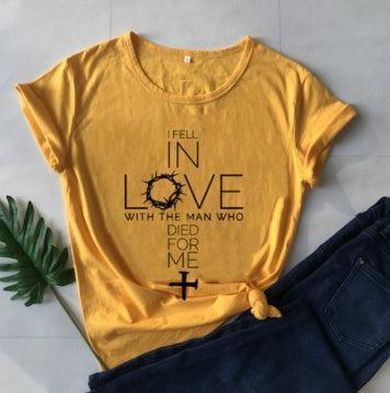 Love Print Casual T-shirt - HEPSIBAH SHOP