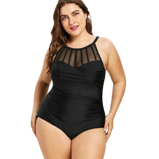 Plus size hot spring one-piece swimsuit - HEPSIBAH SHOP