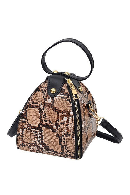 Leopard print triangle handbag - HEPSIBAH SHOP