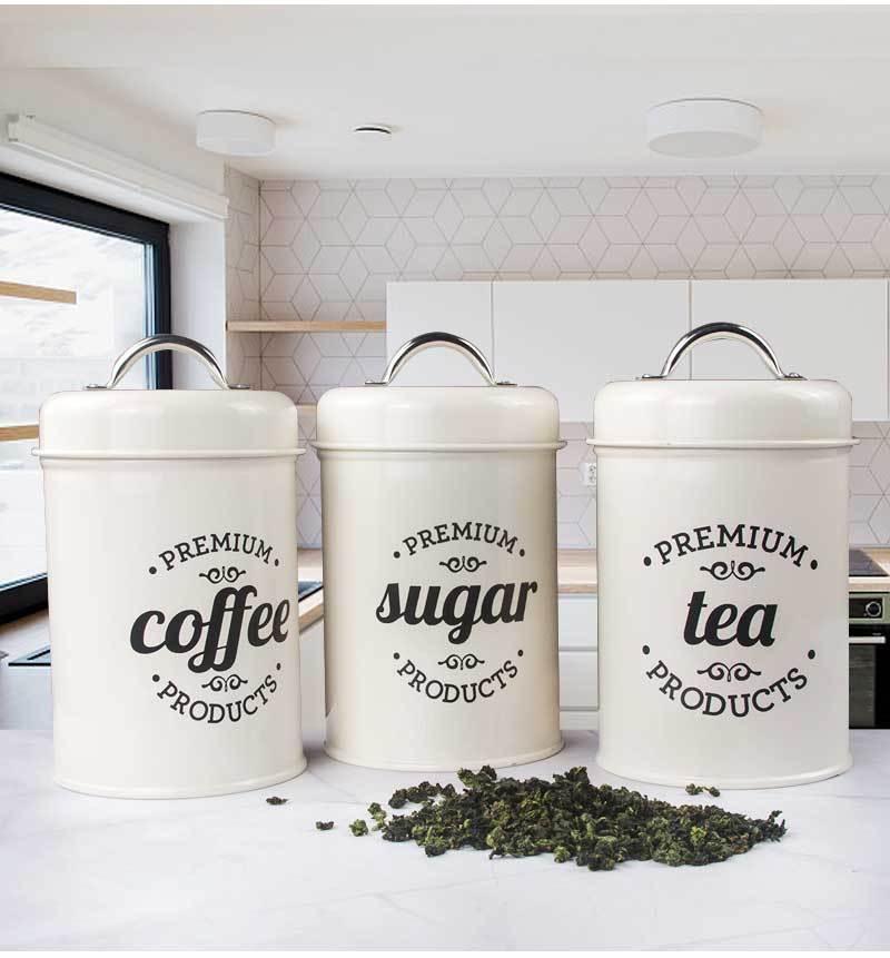 3Pcs/Set Tea Coffee Sugar Storage - HEPSIBAH SHOP