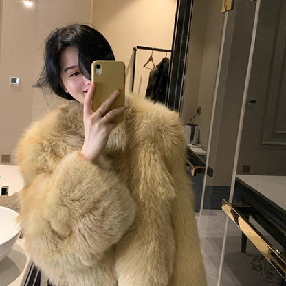 Women's Fashion Leopard Fur Coat - HEPSIBAH SHOP