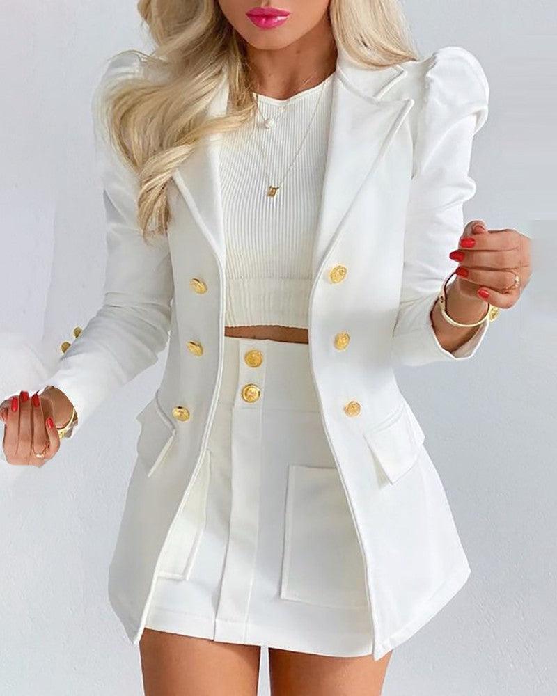 Fashion Solid Color Casual Suits Women - HEPSIBAH SHOP