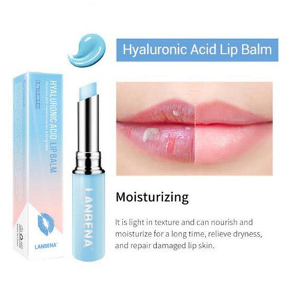 Hyaluronic Acid Long-lasting Nourishing Lip Balm Lip Plumper Moisturizing Reduce Fine Lines Relieve Dryness Lip Care