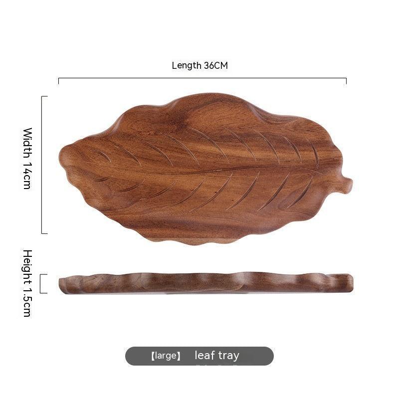 Pallet Wooden Chinese Tea Restaurant Baking Solid Wood Leaf Tray