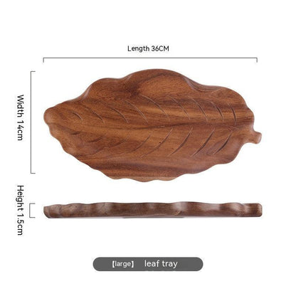 Pallet Wooden Chinese Tea Restaurant Baking Solid Wood Leaf Tray