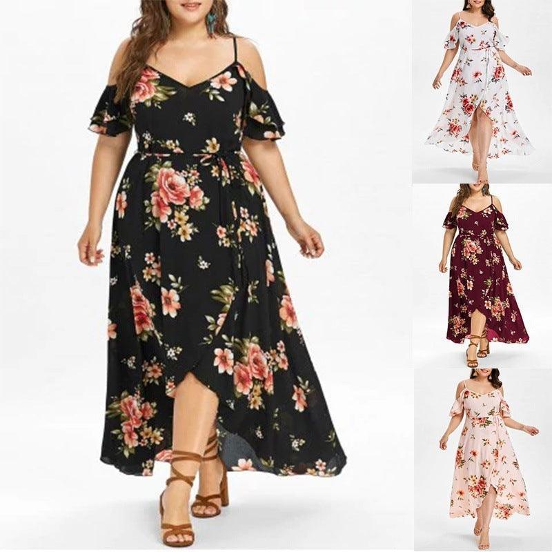 Plus size bohemian ruffled dress - HEPSIBAH SHOP