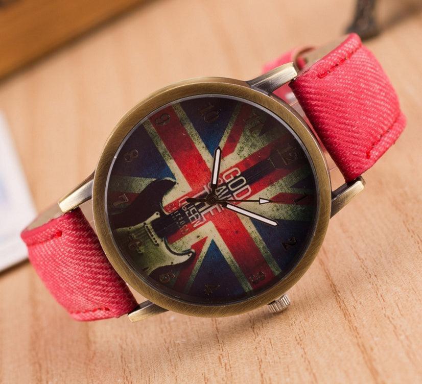 UK Flag Wrist Watch - HEPSIBAH SHOP