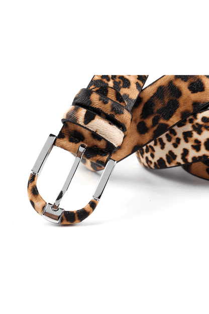 Women's Leopard Leather Belt - HEPSIBAH SHOP