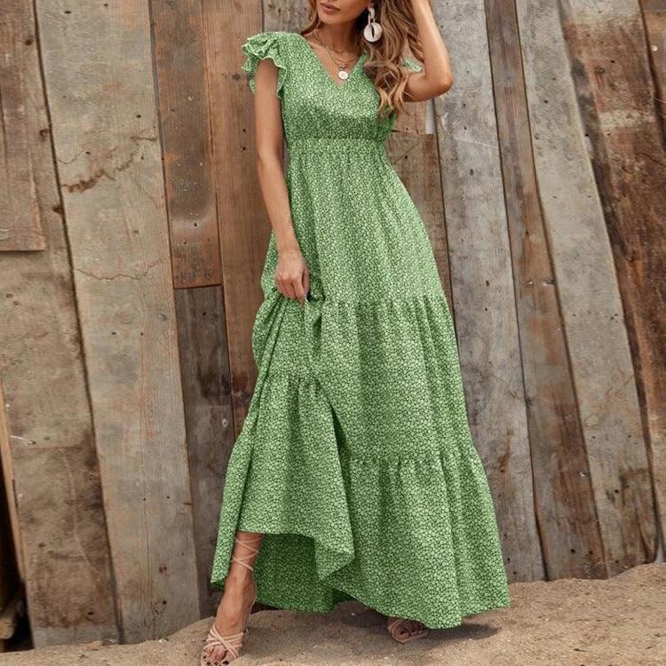 Women's Summer Bohemian Floral Dress - HEPSIBAH SHOP