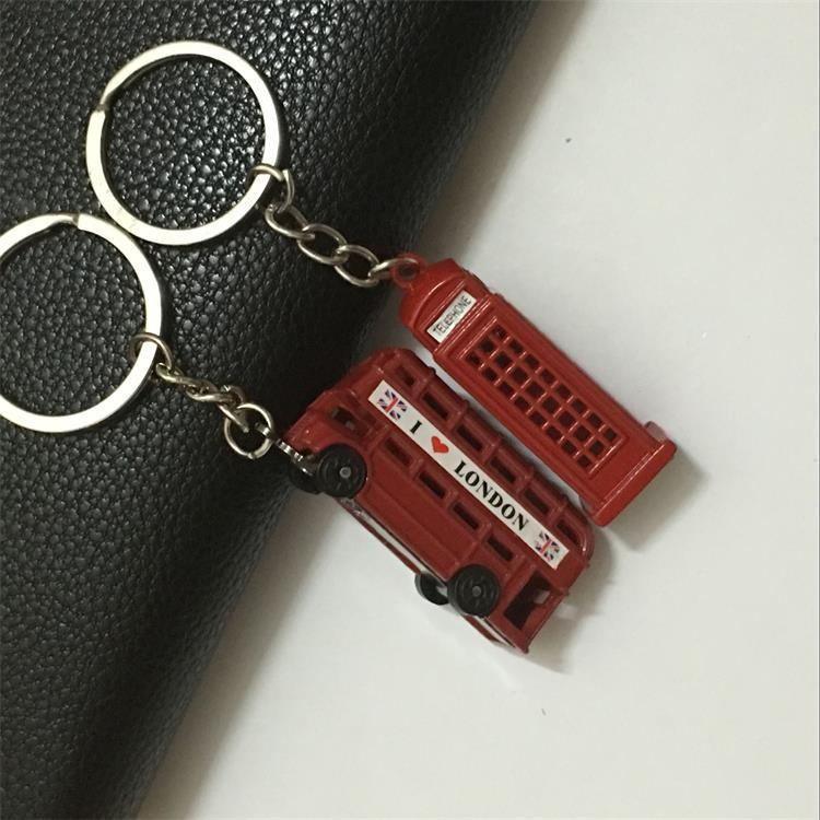 London Double Decker Bus Keychain - HEPSIBAH SHOP