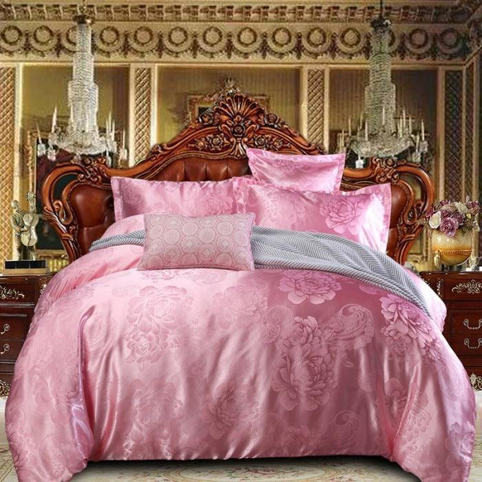 Cotton Satin Jacquard Quilt Cover Bedding - HEPSIBAH SHOP