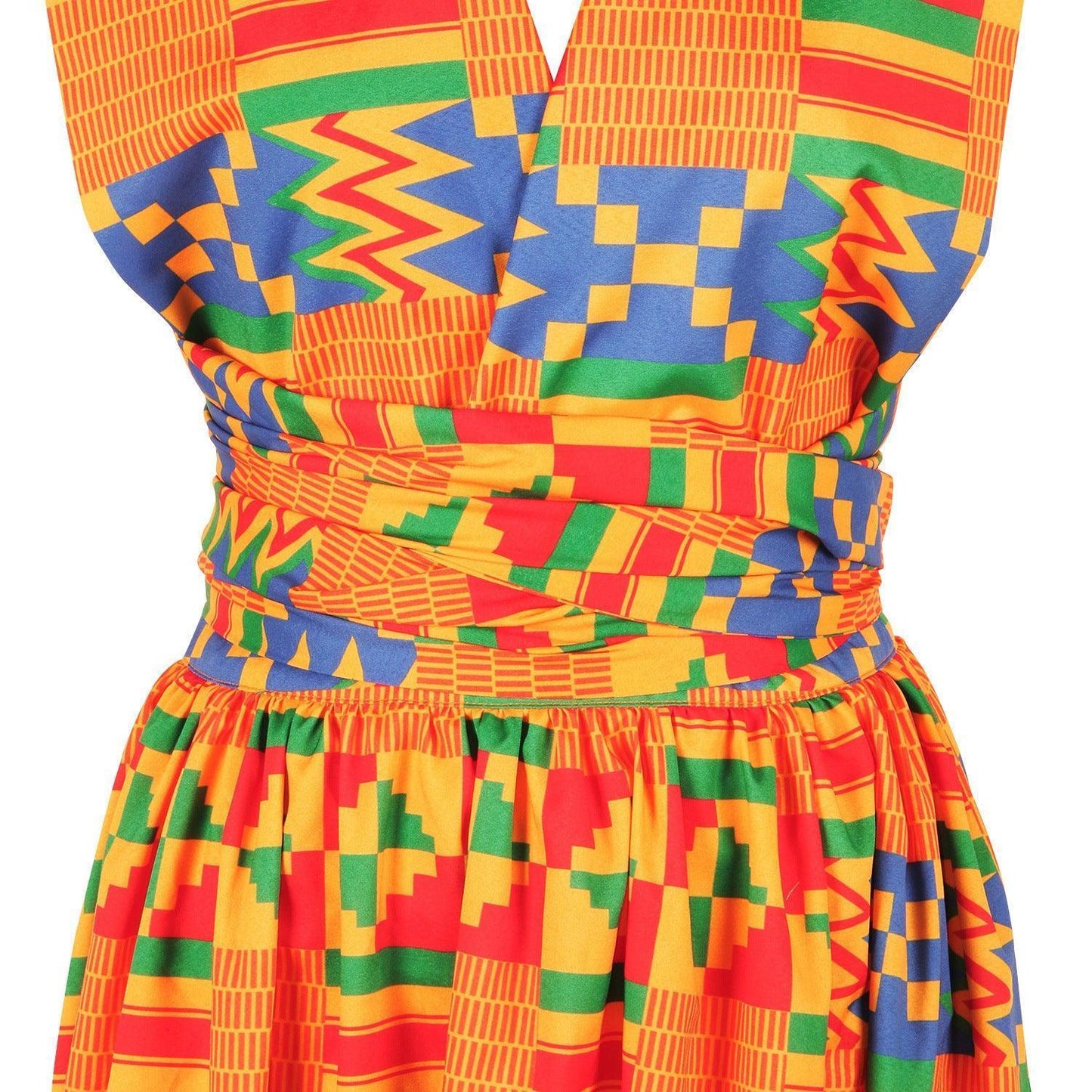 African geometric dress - HEPSIBAH SHOP