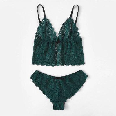 Satin Lingerie Lace Shorts Set - HEPSIBAH SHOP