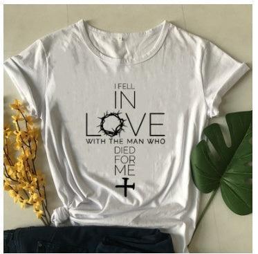 Love Print Casual T-shirt - HEPSIBAH SHOP