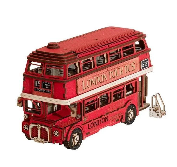 Creation Set London Bus Diy Cottage Jigsaw Model 3 Dstereo Hand-assembled Toys Gift - HEPSIBAH SHOP