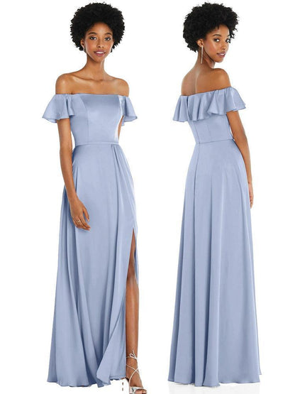 Satin Bridesmaid Dresses Slimming & Shading - HEPSIBAH SHOP