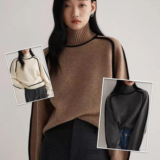 Autumn & Winter Half Turtleneck Sweater - HEPSIBAH SHOP