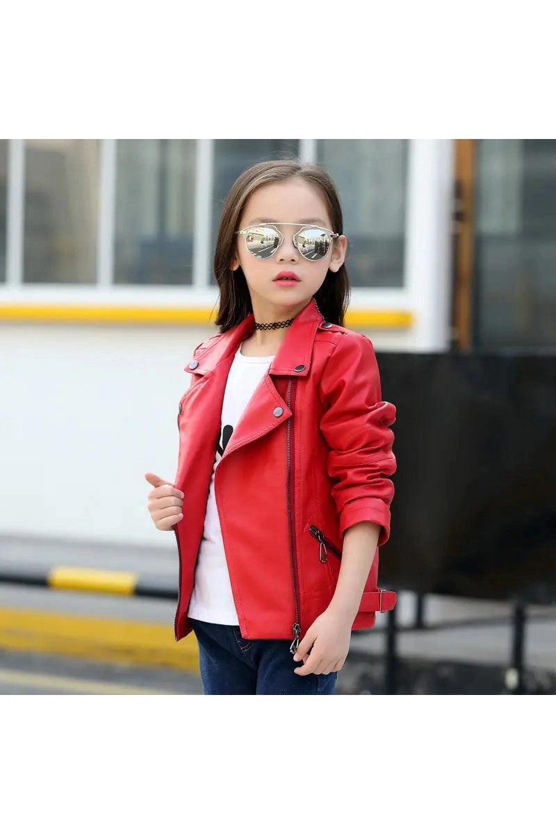 Girls And Boys Korean Children's Leather Jackets - HEPSIBAH SHOP