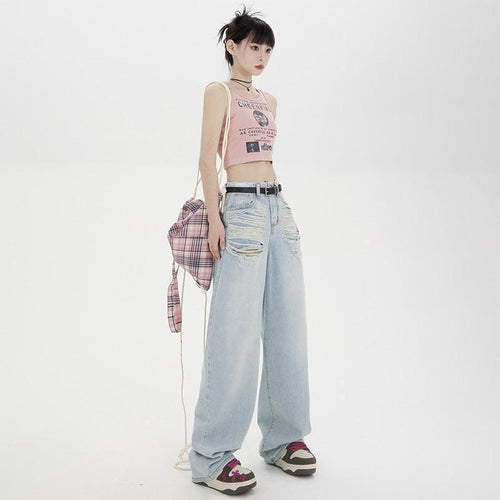 American Street Ripped Jeans For Women - HEPSIBAH SHOP
