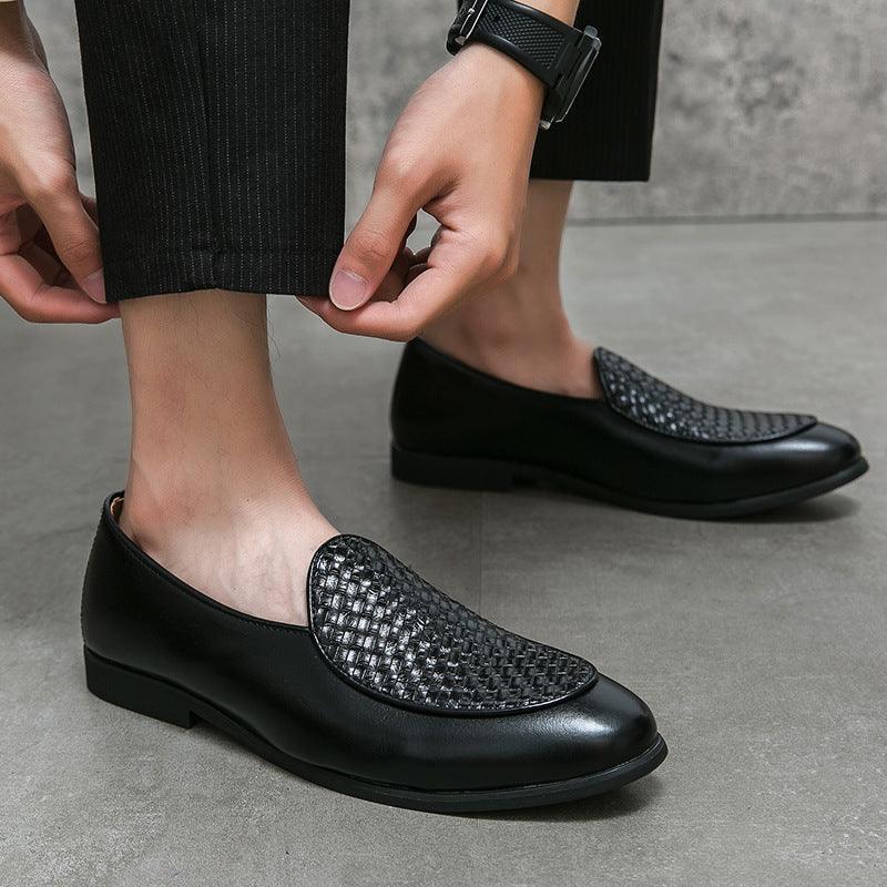 Business Casual Loafers Men's Simplicity Lightweight Laceless Leather Shoes - HEPSIBAH SHOP