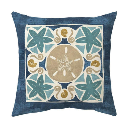 Blue Theme Simple Pattern Printed Pillowcase