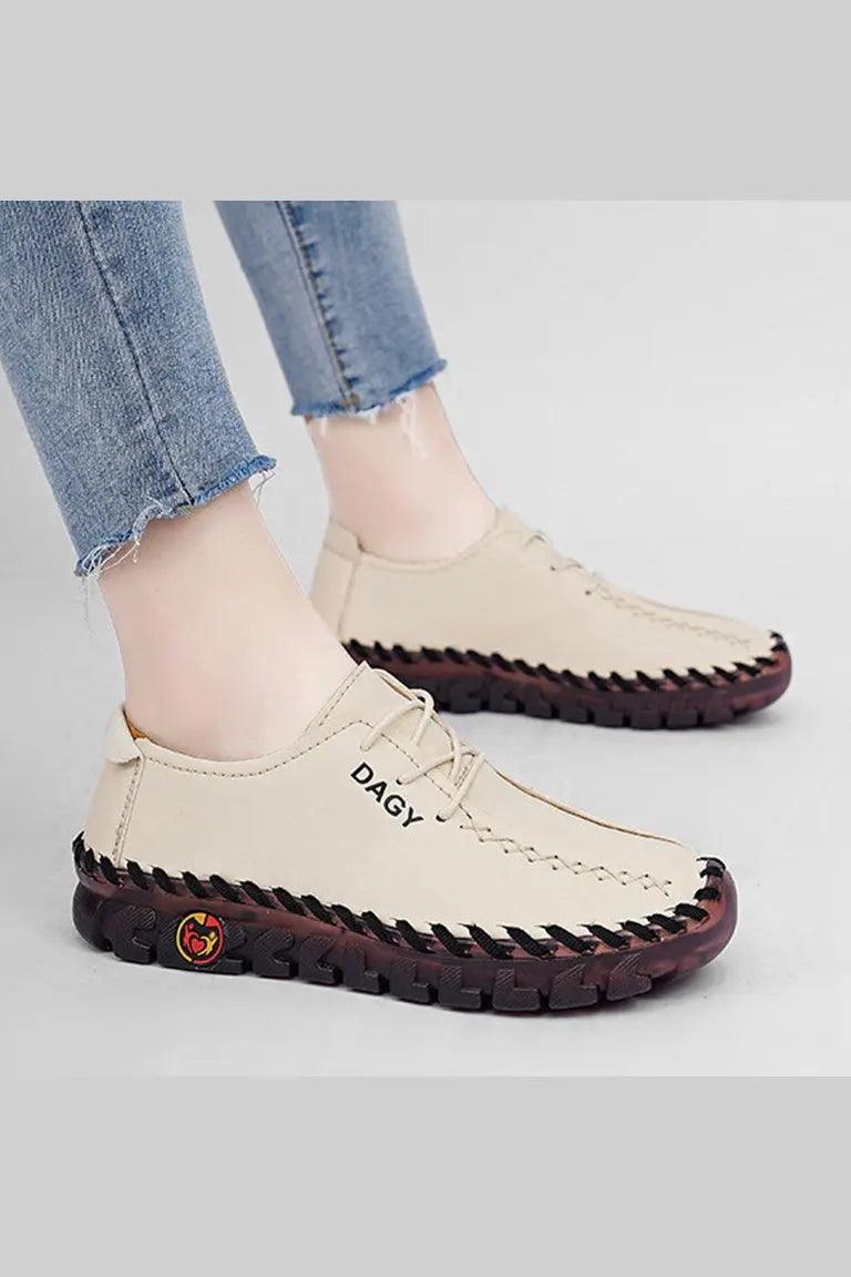 Women Loafers Shoes Soft Leather Flats - HEPSIBAH SHOP