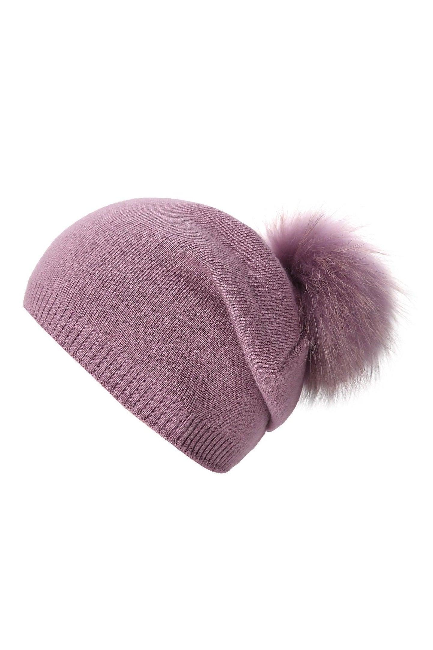 Fur Pompom Hats - HEPSIBAH SHOP