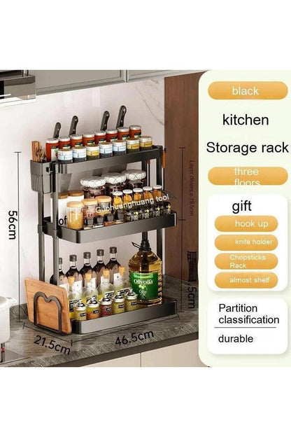 Kitchen Rack For Seasoning Multi-layer Storage Kitchen Supplies - Image #4